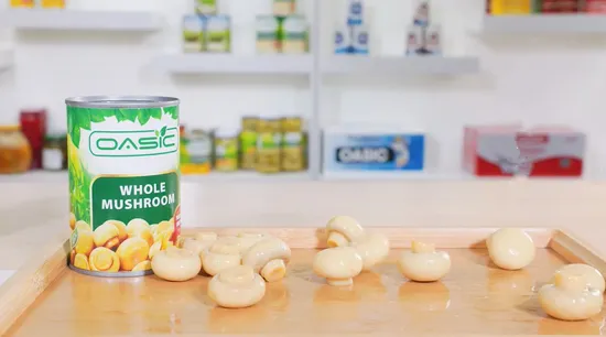 Champiñones enlatados enteros 400 g de rodajas de champiñones Pns precio de fábrica